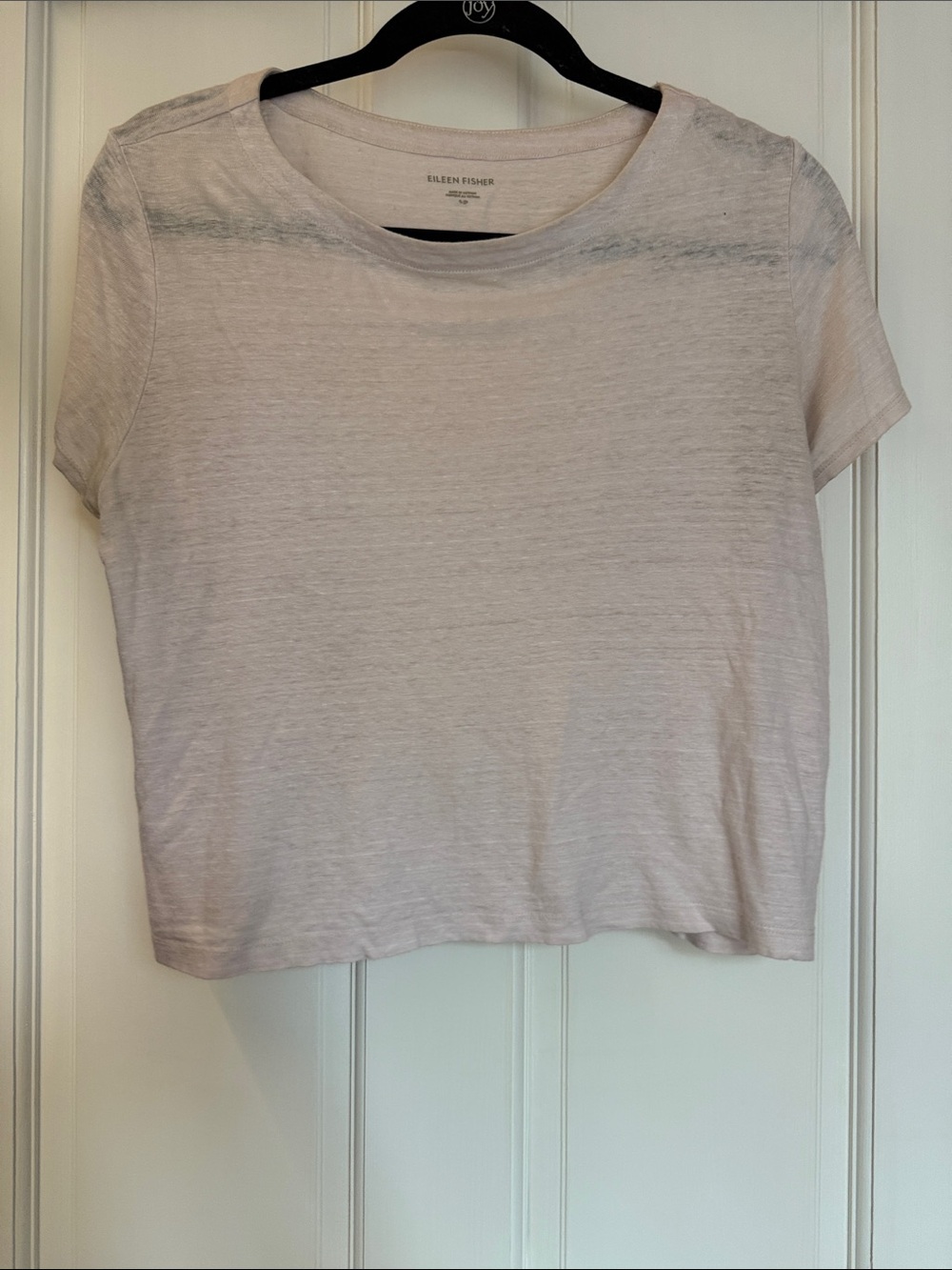 Eileen Fisher Soft Pale Pink Short-Sleeve Tee